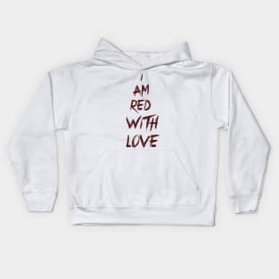 I Am Red With Love - BTS Kids Hoodie